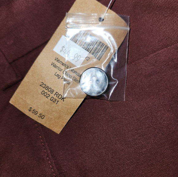 NWT Duluth Trading Co Women's Workday Warrior Chino Slim Leg Pants - Picture 7 of 15